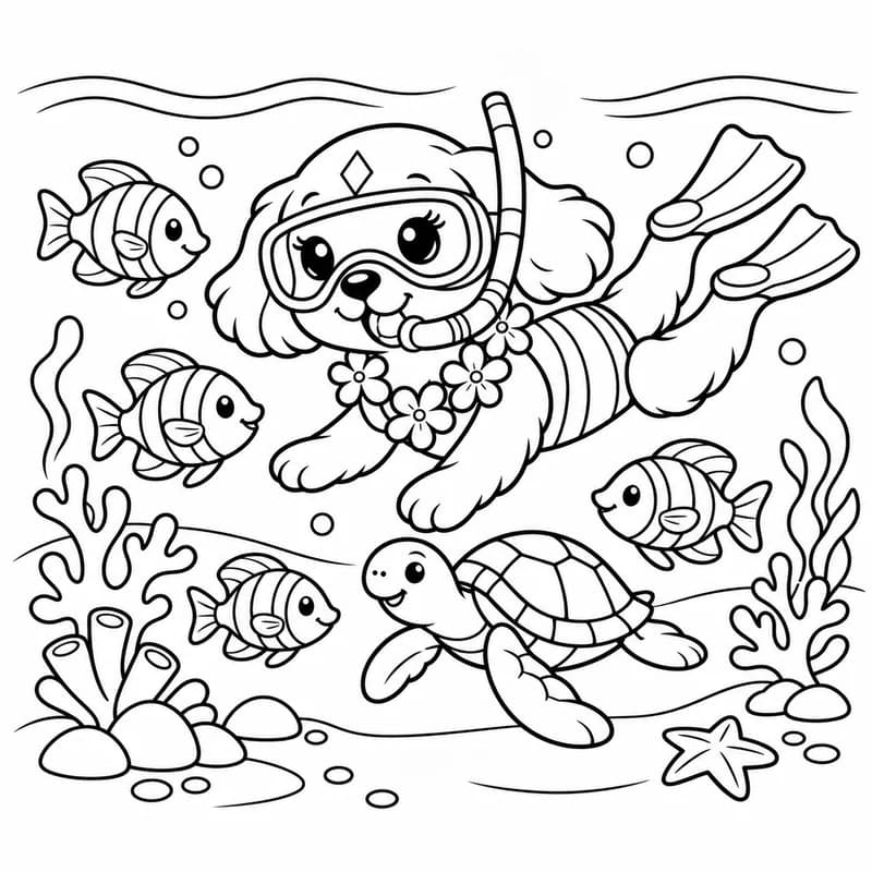 Sample coloring page 2 from Hawaii