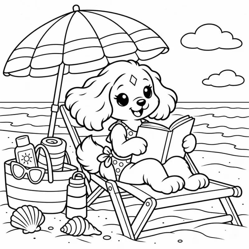 Sample coloring page 2 from Panama City Beach